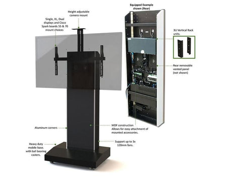AVFI TP1000 Series Mobile Telepresence Stand
