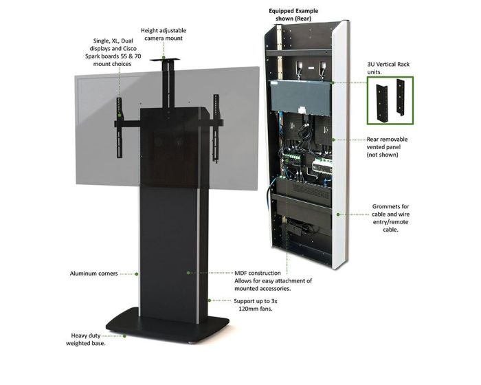 AVFI TP800 Fixed Base Telepresence Stand
