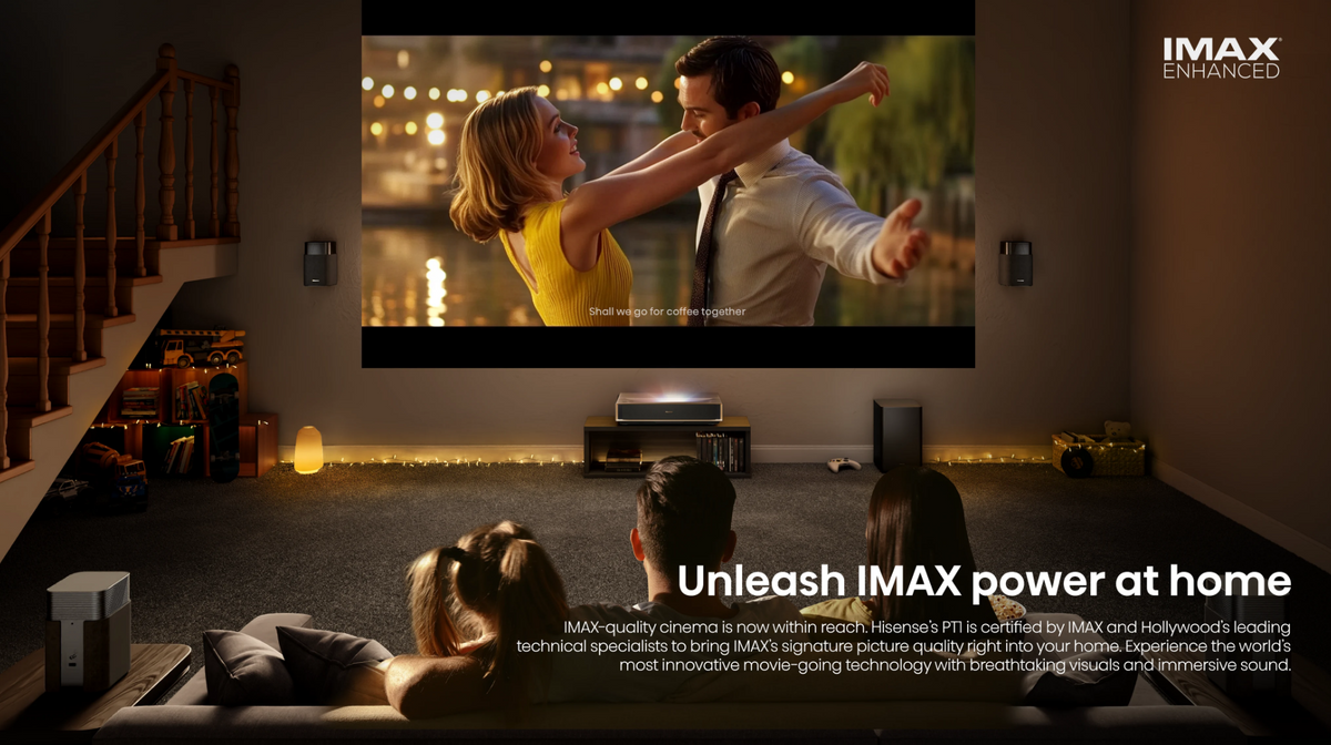 Hisense PT1 3-Piece Bundle UST Laser Projector Home Theater System