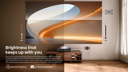 Hisense PT1 4K Triple Laser Ultra Short Throw Projector Bundle
