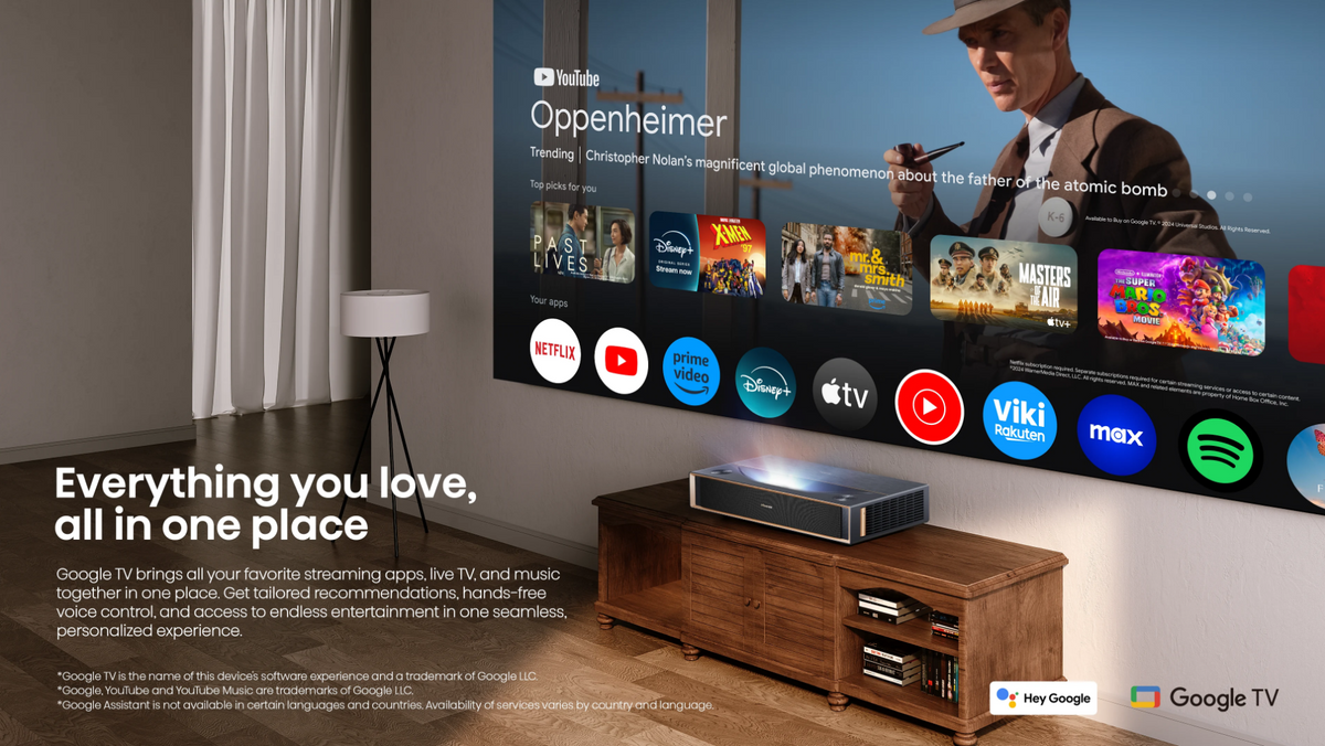 Hisense PT1 4K UHD Triple Laser Ultra Short Throw Projector