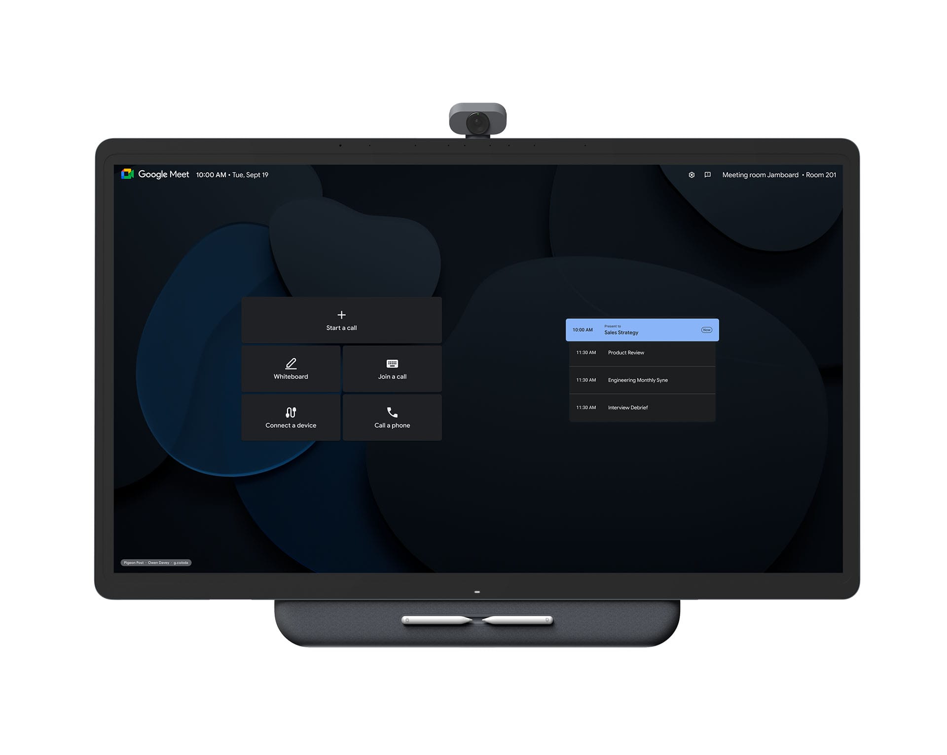 Avocor Series One Board 65 Interactive Display 4K Google Meet