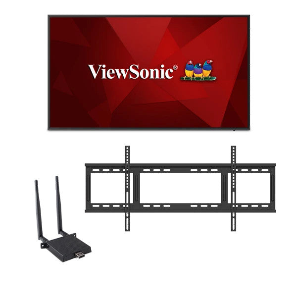 ViewSonic CDE6530-E1 65" 4K Commercial Display Bundle