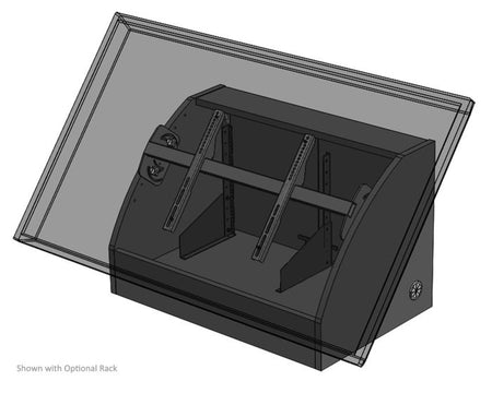AVFI CM4070 Mobile Confidence Monitor Mount with Shroud Storm Grey