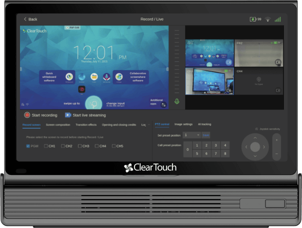 Clear Touch CTI-CMST01-KIT3+TAF Command Studio 3-Camera Kit