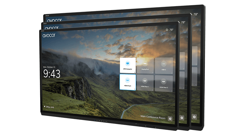 Avocor G Series 65" 75" 85" 4K UHD Interactive Display