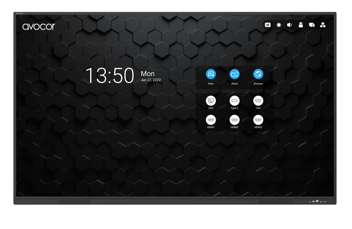 Avocor S Series 65" 75" 86" 4K UHD Interactive Display