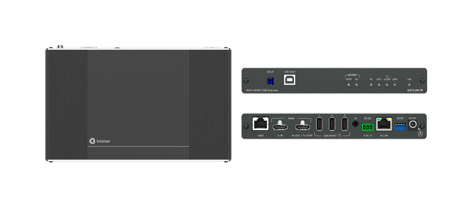 Kramer EXT3-XR-TR 4K60 HDBaseT 3.0 HDMI Extender with USB Ethernet