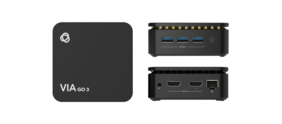 Kramer VIA GO3 Compact 4K Wireless Presentation Device for Meetings