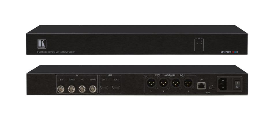 Kramer VP-475UX Dual Channel 12G SDI to 4K60 HDMI Scaler
