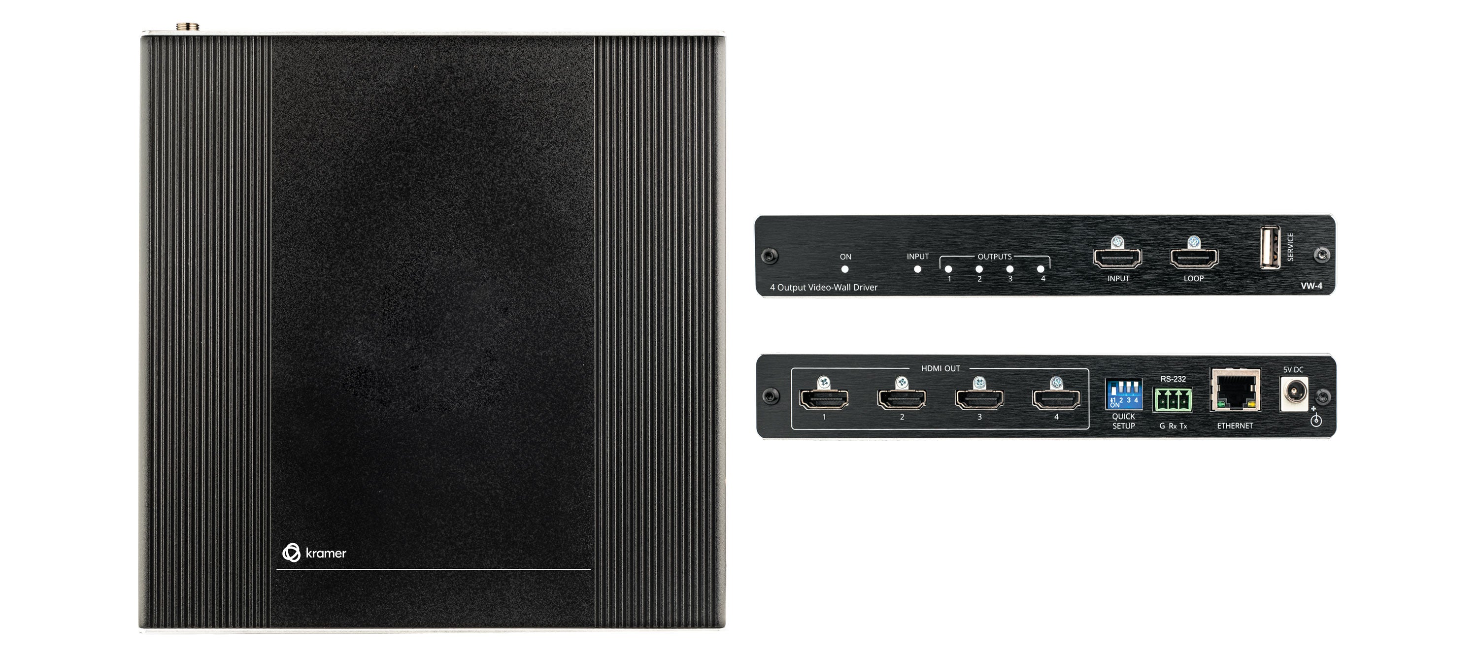 Kramer VW-4 4-Output Video Wall Driver | High-Performance Scalable ...