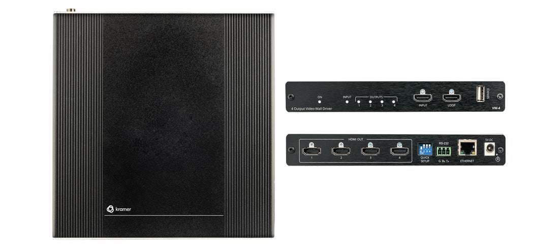 Kramer VW-4 4-Output Video Wall Driver | High-Performance Scalable ...