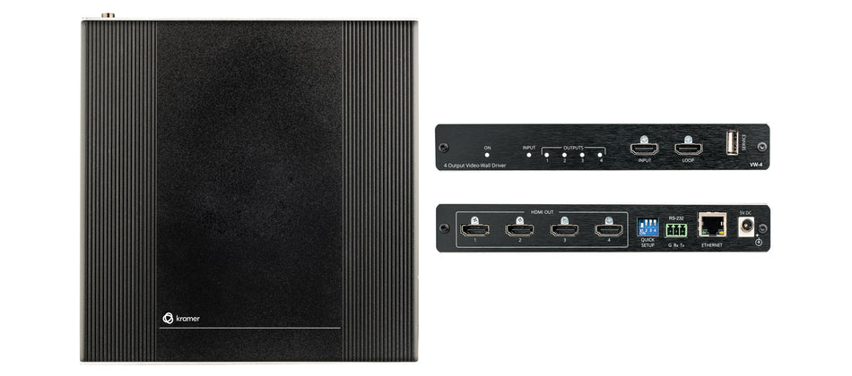 Kramer VW-4 4-Output Video Wall Driver for Scalable Displays