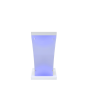 AVFI LEX25-AF Wood and Acrylic Lectern with LED Lights Designer White