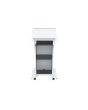 AVFI LEX25-AF Wood and Acrylic Lectern with LED Lights Designer White