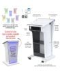 AVFI LEX25-AF Wood and Acrylic Lectern with LED Lights Designer White