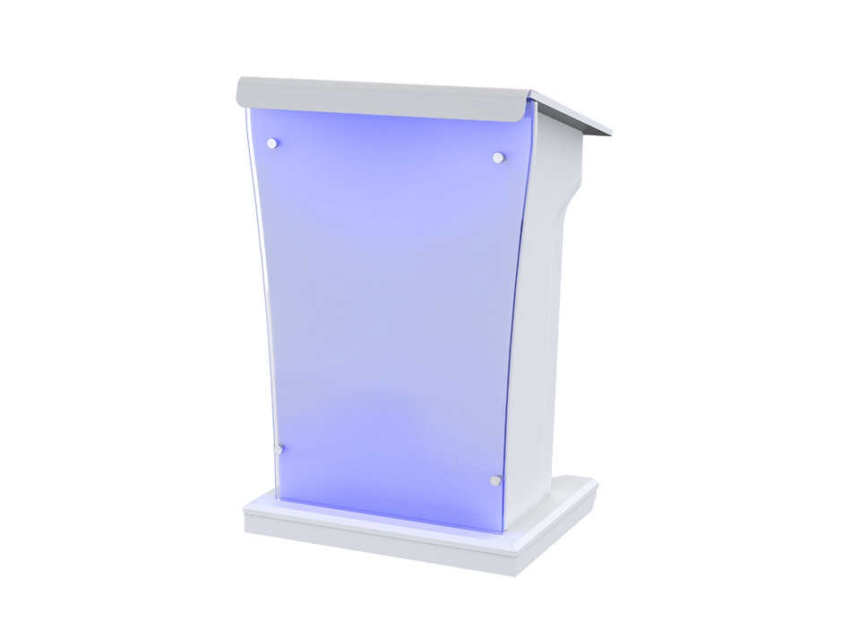 AVFI LEX25XL-AF Extra Wide Wood Acrylic Lectern with LED Lights