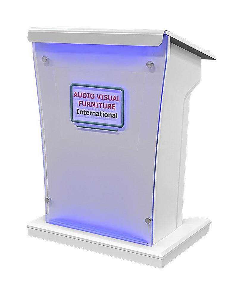 AVFI LEX25XL-AF Extra Wide Wood Acrylic Lectern with LED Lights