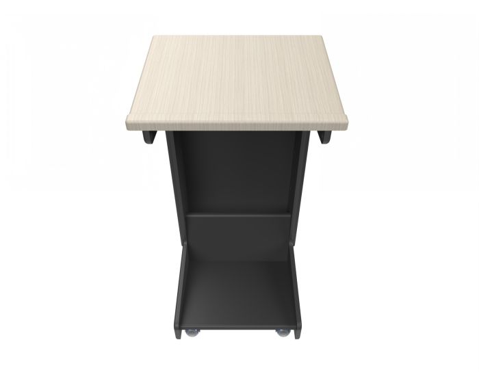 AVFI LEX72 Mobile Angled Lectern with Power Grommet