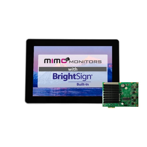 Mimo Vue MBS-1080C-POE 10.1" Touchscreen Digital Signage Display with BrightSign Built-In
