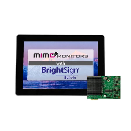 Mimo MBS-21580C-OF-POE 21.5" Full HD Touchscreen Open Frame Digital Signage Display with BrightSign Built-In