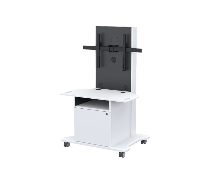 AVFI MC26-S Mobile Cart with Single TV Mount