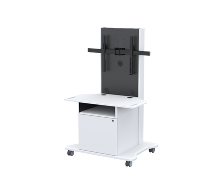 AVFI MC26-S Mobile Cart with Single TV Mount