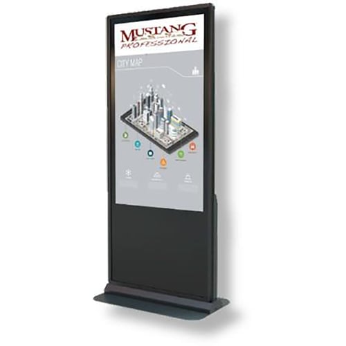 Mustang Mounts MPKDI-KFP249B 49" Full HD Non-Touch All-In-One Kiosk with BrightSign Built-In