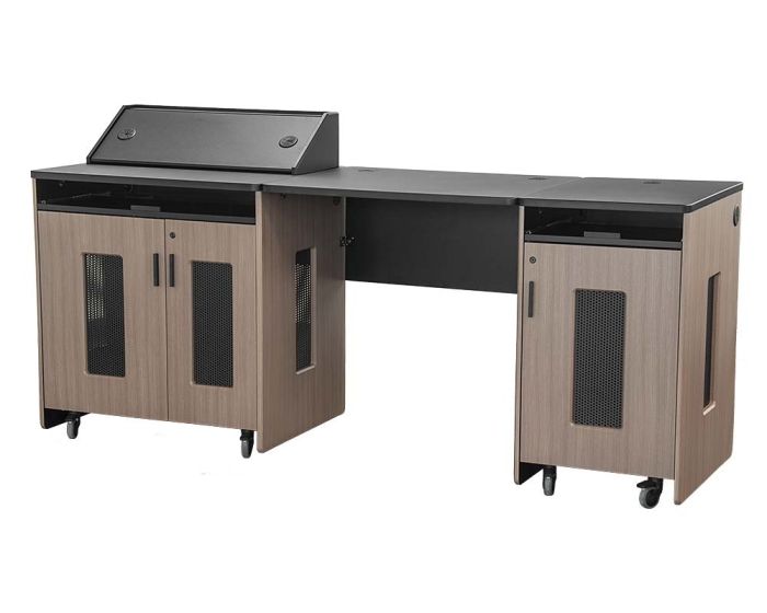AVFI PD51 Series Mobile Modular Podium and Rack Station