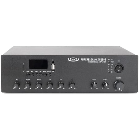 Pure Resonance Audio MA60BT 7-Channel Mixer Amplifier Bluetooth 70V 60W