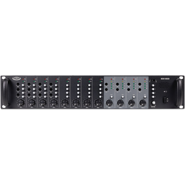 Pure Resonance Audio MX84 8-Channel 4 Zone Rack Mount Mic/Line Mixer 2U