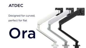 Ora-F Single Laptop Mount Arm Black AWS-N-ORA-F-B