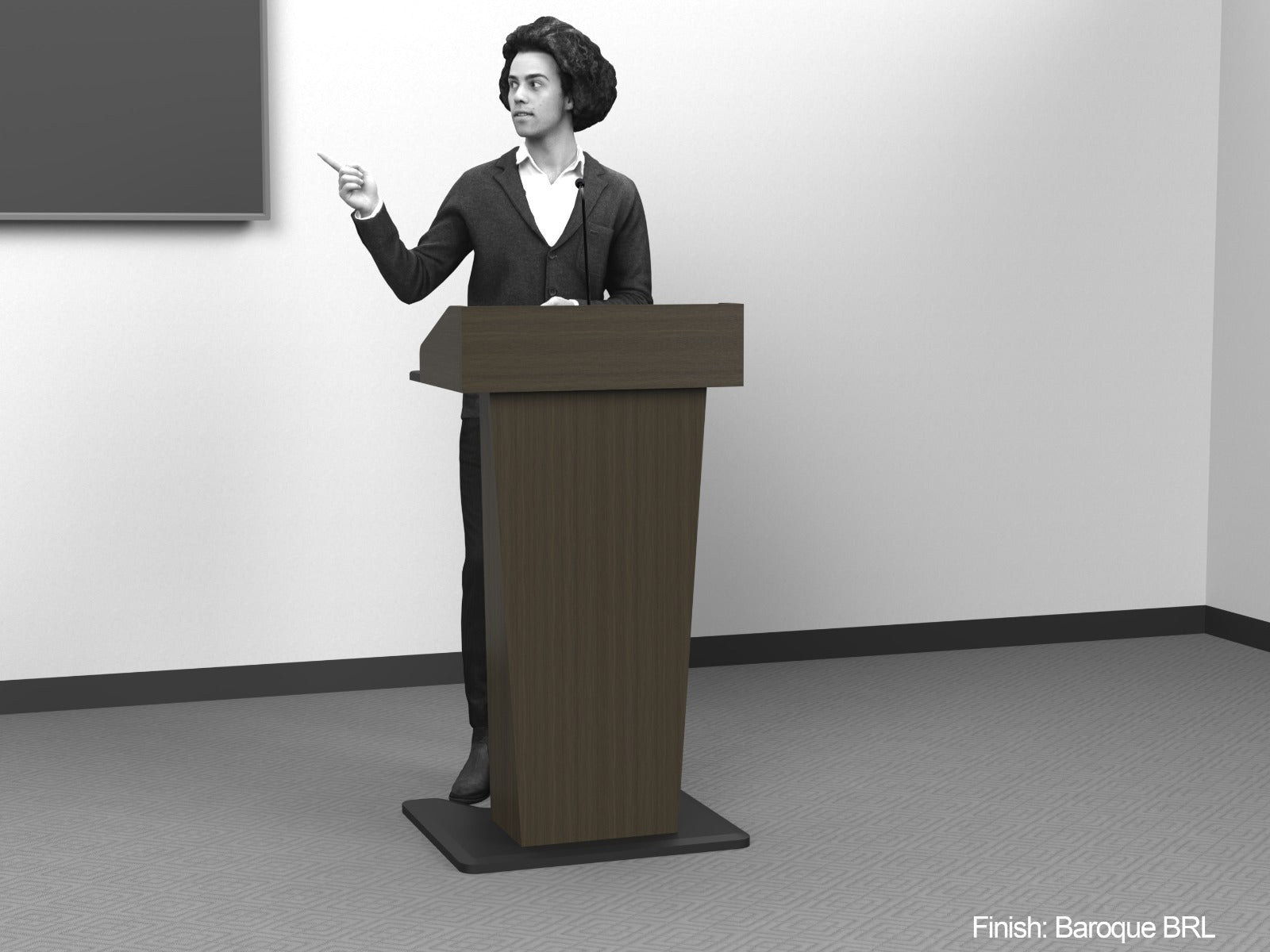 AVFI LE402 Slim Modern Presentation Lectern