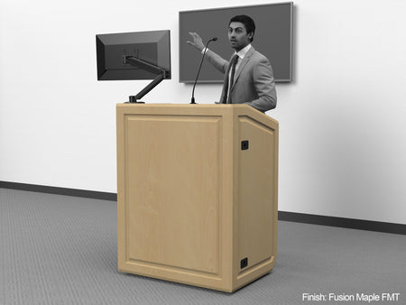 AVFI LEX36 Mobile Multimedia Lectern with Rack