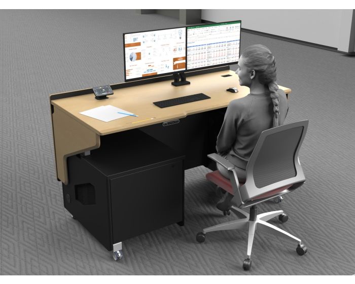 AVFI DSL38 ModuDesk Multimedia Standing Desk