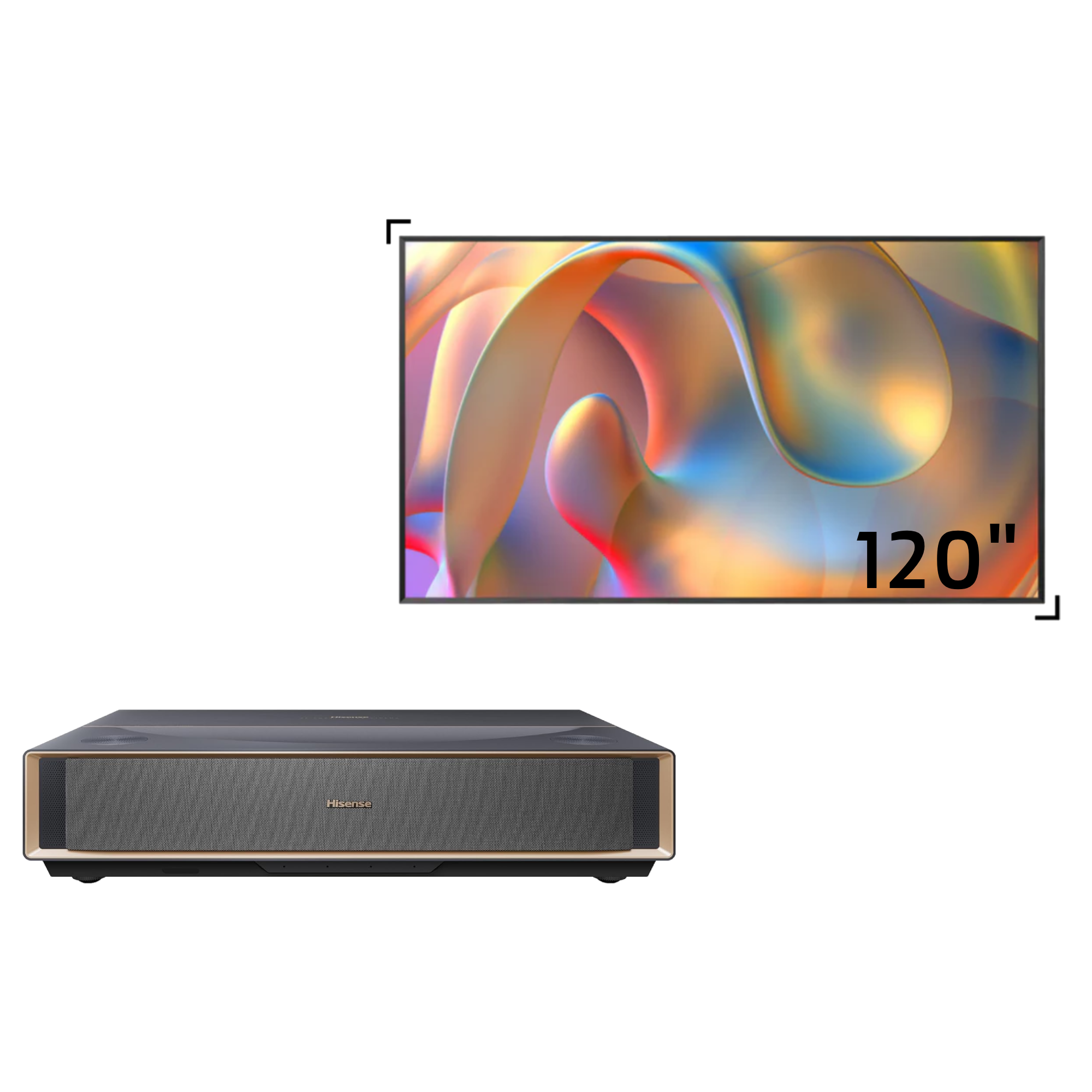 Hisense PT1 4K Triple Laser Ultra Short Throw Projector Bundle