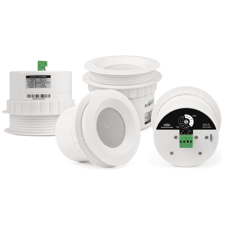 Pure Resonance Audio C3 3" 70V Ceiling Mount Speaker 4-Pack