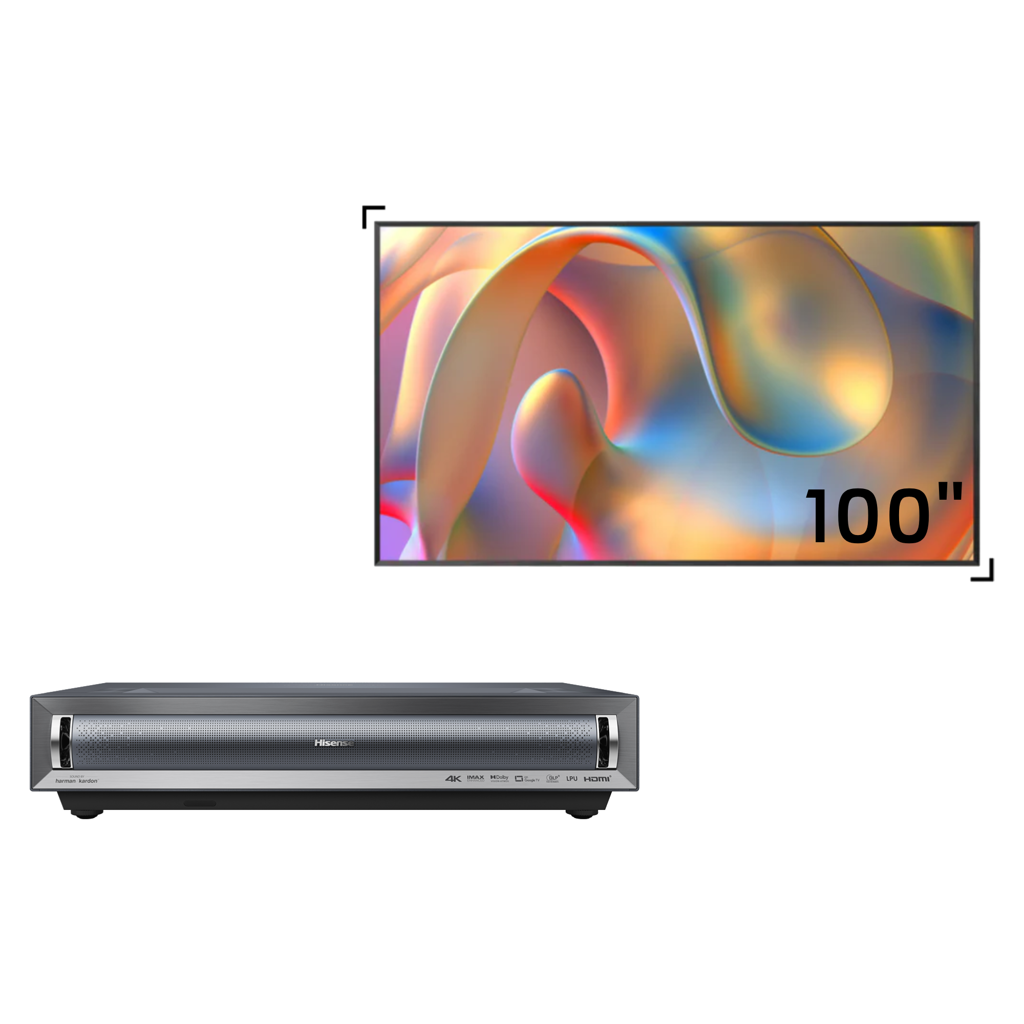 Hisense PX3-Pro 4K Triple Laser UST Projector Bundle