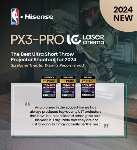 Hisense PX3-PRO 3-Piece Bundle UST Laser Projector Home Theater