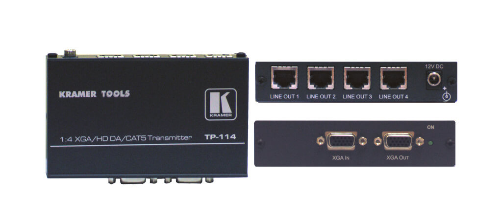Kramer TP-114 1:4 Twisted Pair Transmitter & Distribution Amplifier